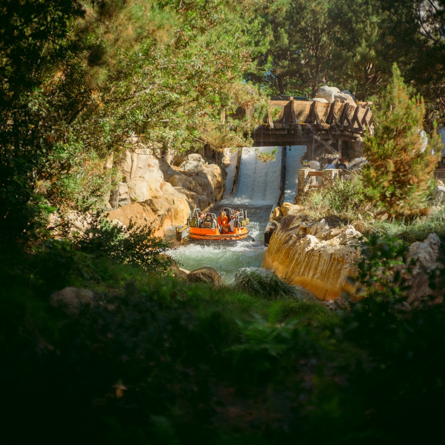 tourist-enjoying-in-private-boat-in-waterfall